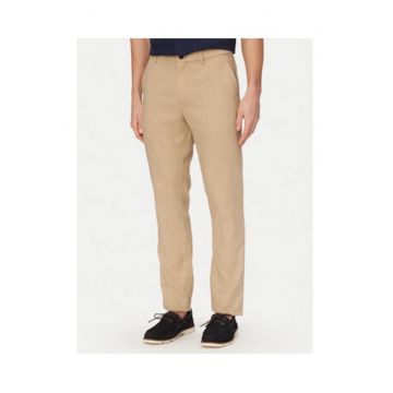 Pantaloni Chino din amestec de in