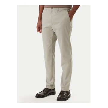 Pantaloni chino din bumbac cu croiala skinny si talie medie