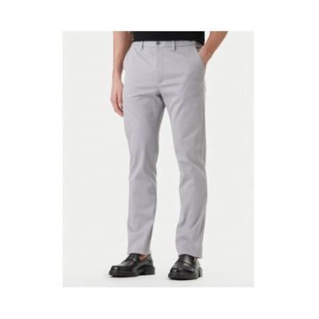 Pantaloni chino din bumbac cu talie medie