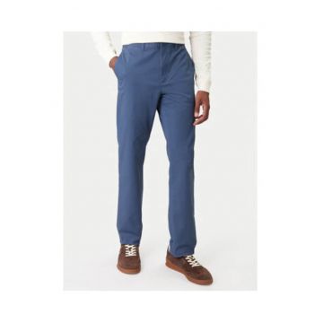 Pantaloni chino drepti cu model uni -