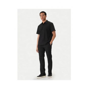Pantaloni chino uni cu talie medie