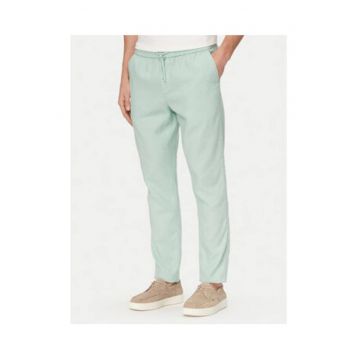 Pantaloni cu snur de ajustare si buzunare