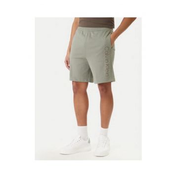 Pantaloni de trening din bumbac cu logo -