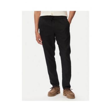 Pantaloni din amestec de in - cu snur de ajustare in talie
