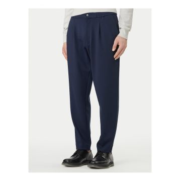 Pantaloni eleganti din nailon si lyocell cu talie medie