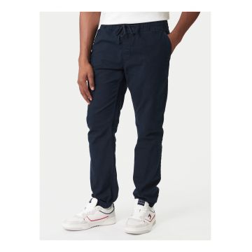 Pantaloni relaxed fit cu snur in talie