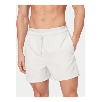 Pantaloni scurti de baie cu buzunare laterale si snur in talie