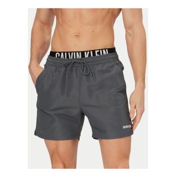 Pantaloni scurti de baie cu buzunare si snur in talie