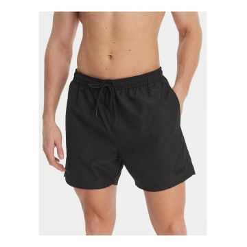Pantaloni scurti de baie cu buzunare - talie elastica si snur