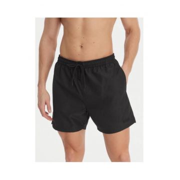 Pantaloni scurti de baie cu buzunare - talie elastica si snur