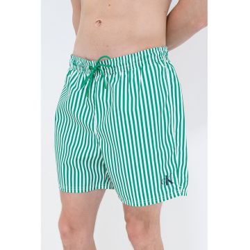 Pantaloni scurti de baie cu logo - Alb/Verde
