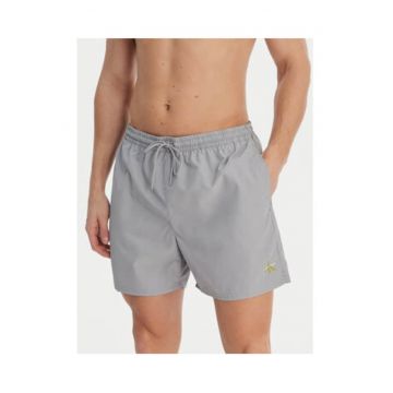 Pantaloni scurti de baie cu logo - buzunare si snur in talie