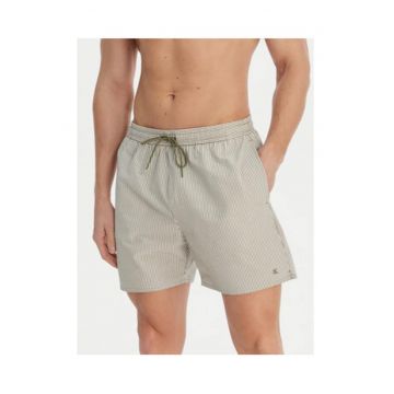 Pantaloni scurti de baie cu snur - talie elastica si un buzunar pe partea din spate