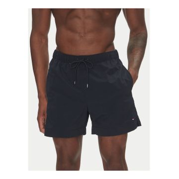 Pantaloni scurti de baie cu talie ajustabila - Bleumarin