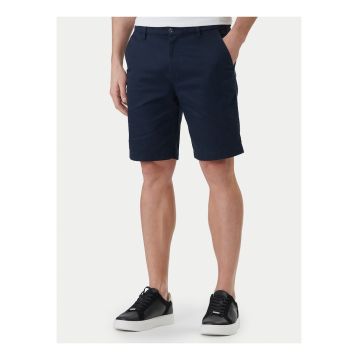 Pantaloni scurti din amestec de bumbac cu snur de ajustare in talie -