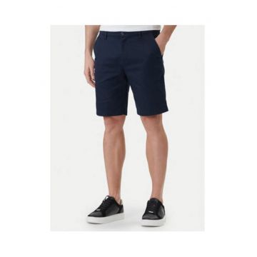 Pantaloni scurti din amestec de bumbac cu snur de ajustare in talie -