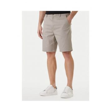 Pantaloni scurti din bumbac cu croiala dreapta