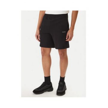 Pantaloni scurti din bumbac cu snur de ajustare in talie