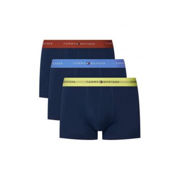 Set de boxeri din amestec de bumbac cu talie cu banda logo contrastanta - 3 perechi