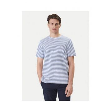 Tricou cu dungi si decolteu la baza gatului