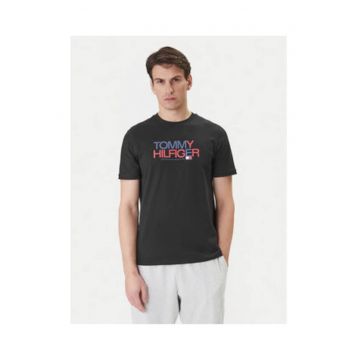 Tricou cu imprimeu logo din bumbac