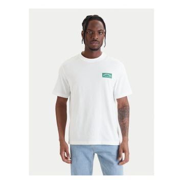 Tricou din bumbac cu detaliu logo la piept