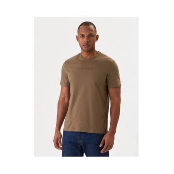 Tricou din bumbac cu logo discret