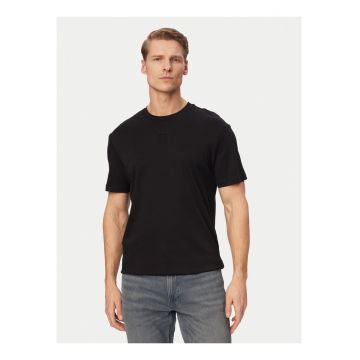 Tricou din bumbac cu model uni