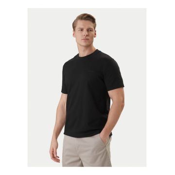 Tricou elastic din bumbac cu model uni