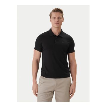 Tricou polo cu terminatii striate