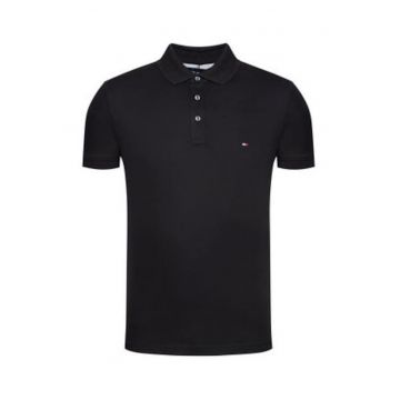 Tricou polo din amestec de bumbac slim fit -