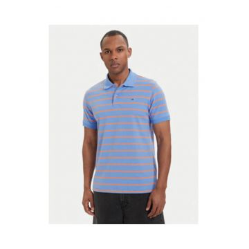 Tricou Polo din bumbac cu model in dungi