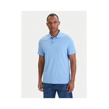 Tricou polo din bumbac cu terminatii striate