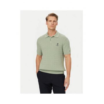 Tricou polo regular fit din bumbac organic
