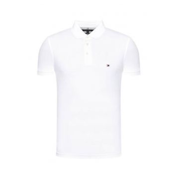 Tricou polo slim fit din amestec de bumbac -