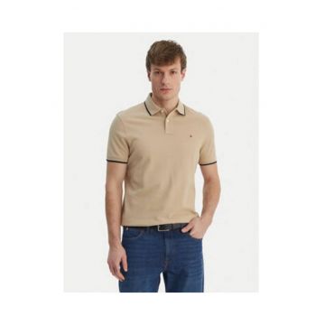 Tricou polo slim fit din bumbac
