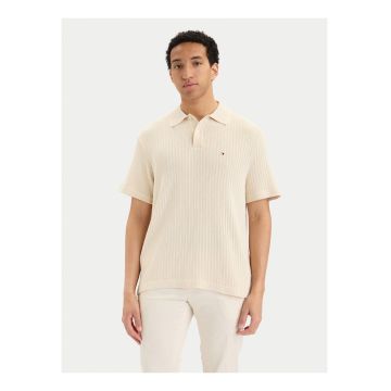 Tricou polo texturat