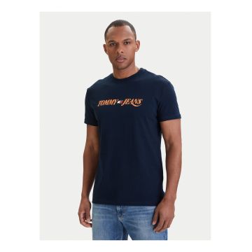 Tricou regular fit cu imprimeu pe piept -