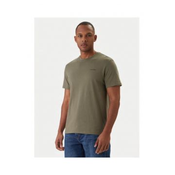 Tricou regular fit cu logo discret pe piept