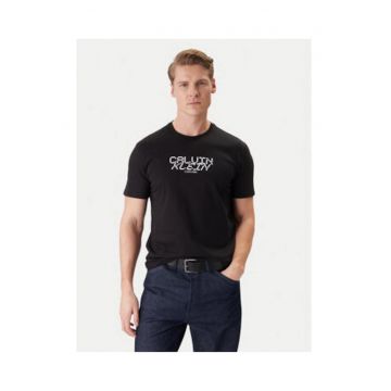 Tricou regular fit cu model logo -