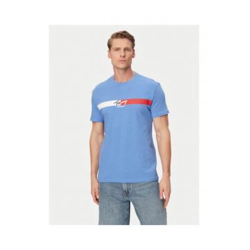 Tricou regular fit din bumbac cu imprimeu pe piept