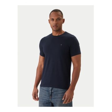 Tricou regular fit din bumbac cu model uni