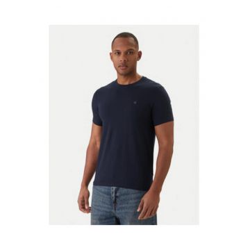 Tricou regular fit din bumbac cu model uni