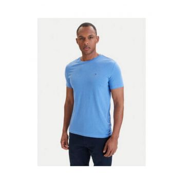 Tricou slim fit cu logo discret