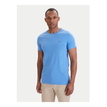 Tricou slim fit cu model uni