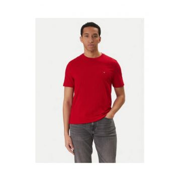 Tricou uni slim fit