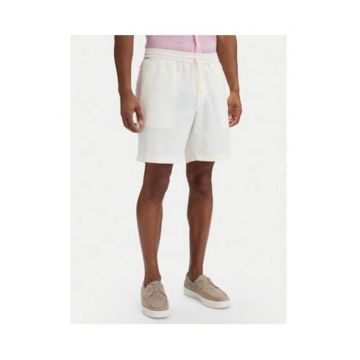 Bermude din amestec de in cu croiala regular fit