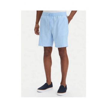 Bermude regular fit din amestec de in