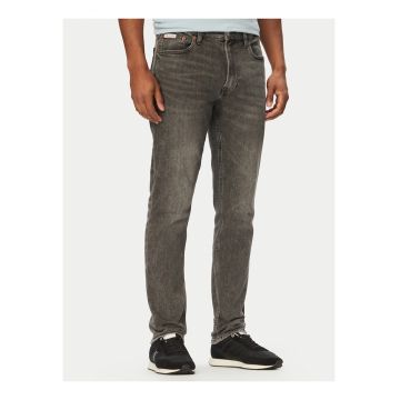 Blugi skinny cu aspect decolorat