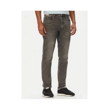 Blugi skinny cu aspect decolorat